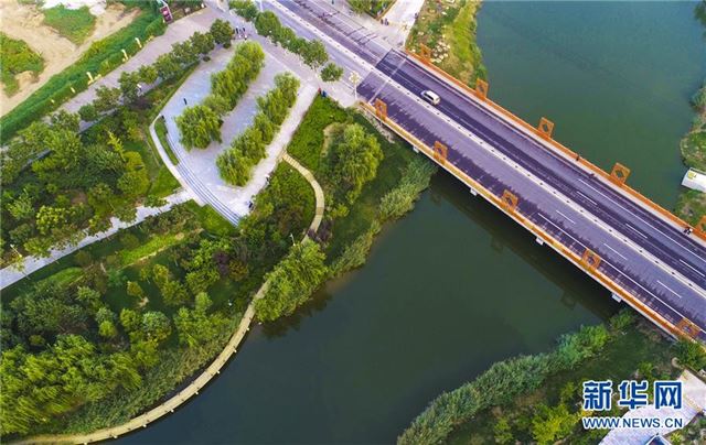 （环境）（4）河北枣强：废弃污水坑塘变身生态公园